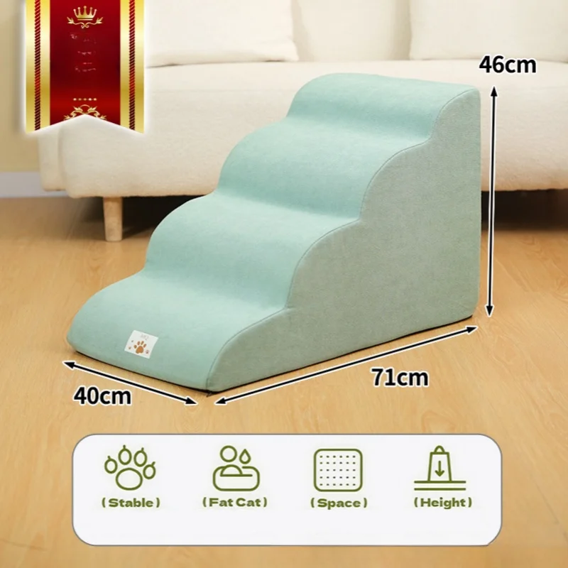 Haustier 2/3 Stufen Treppe Hund/Katze Rampe Leiter Erinnerung Schaum Schwamm Hunde Sofa abnehmbare und waschbare Ausbildung Haustier Rampe Treppen Heimtierbedarf