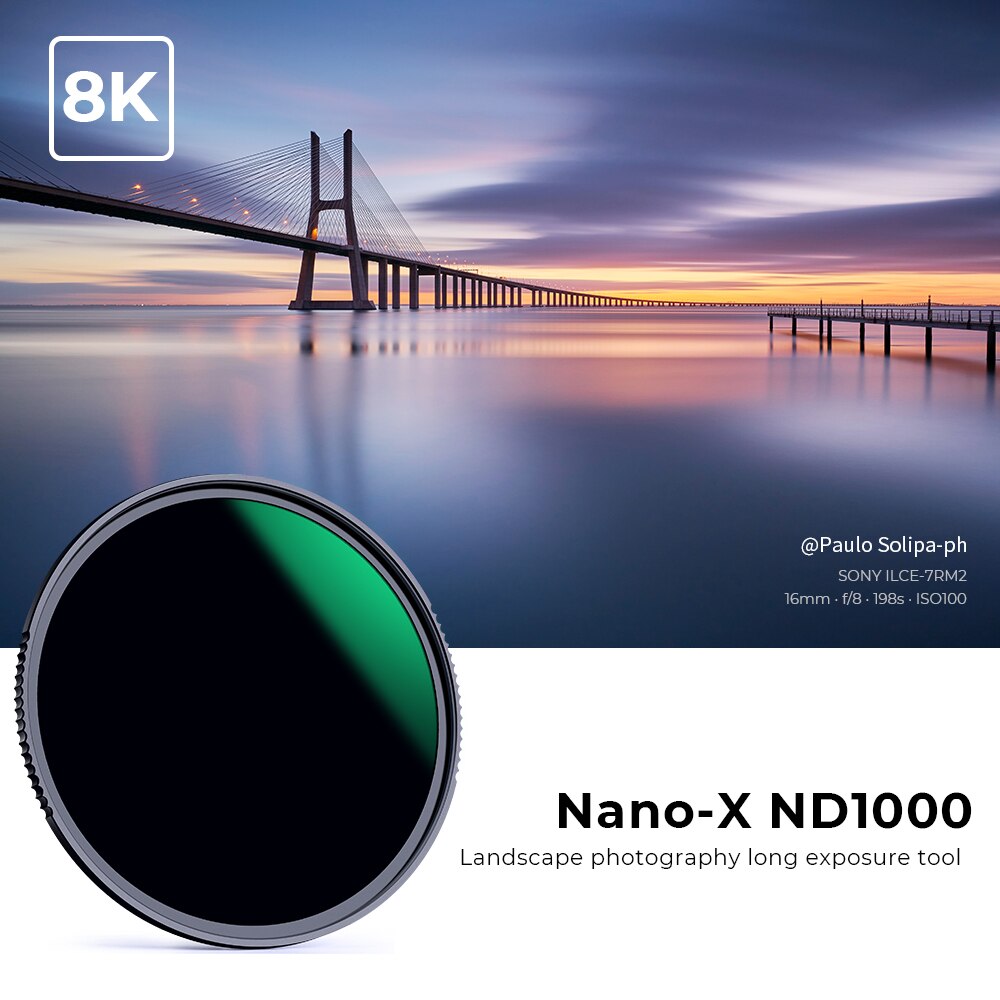 K &Ampere; F Konzept ND Filter ND1000 52mm 58mm 67mm 77mm neutral Dichte Objektiv Filter HD 18 schicht mit Nano Beschichtung für Kanon Nikon Objektiv