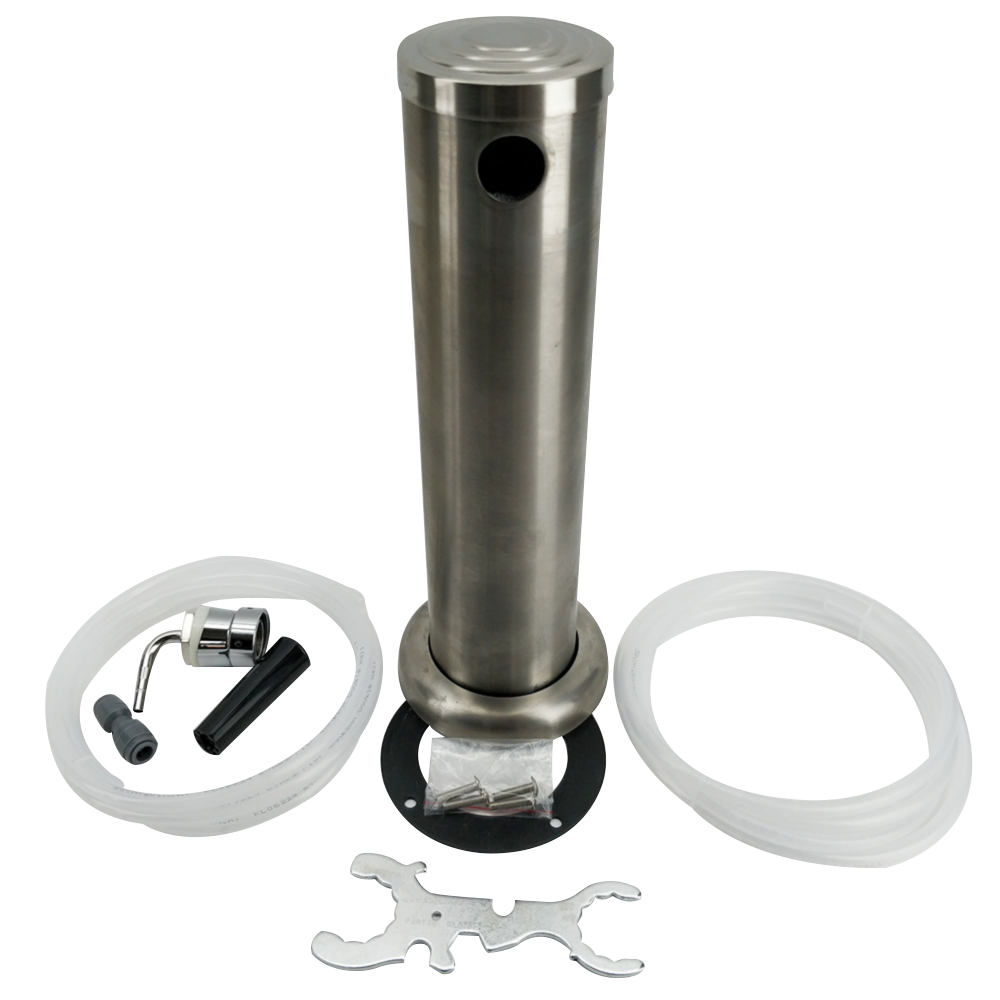 KIT de police de caractères brossé en acier inoxydable, simple pression