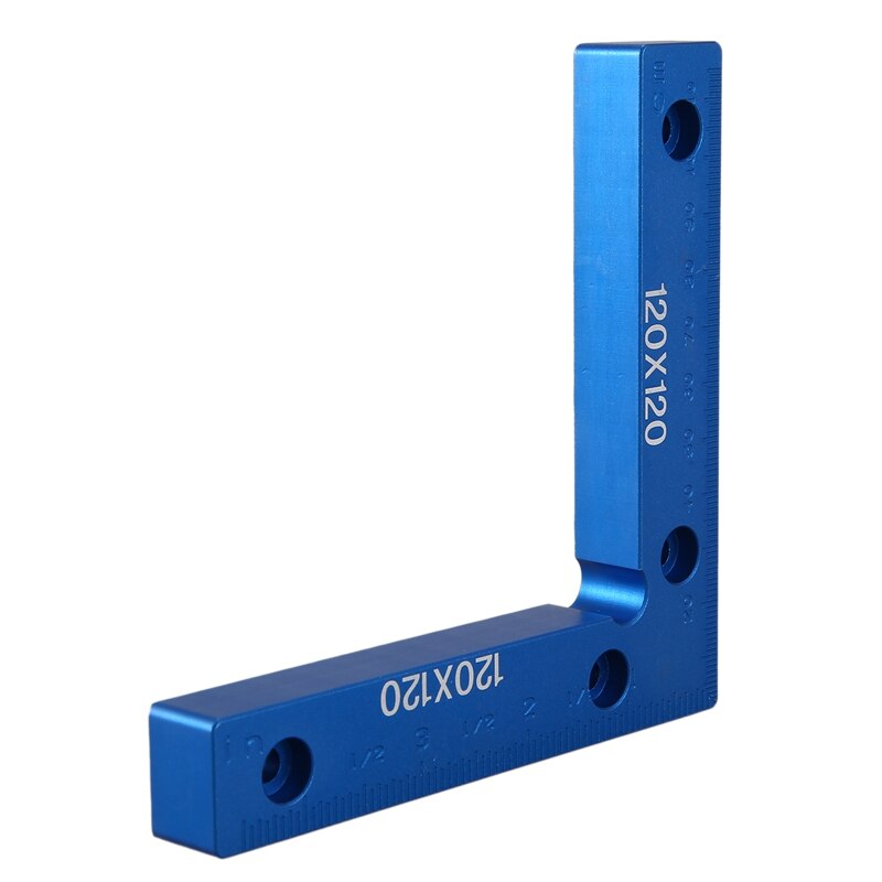 90 Degree Precision Positioning L Squares Block 120X120mm Positioning Right Angle Ruler Clamping Measure Tools(1 Pcs)