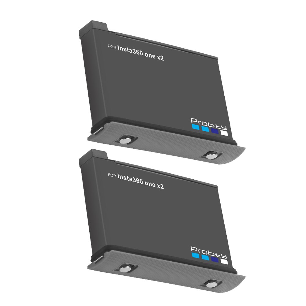 1800mAh battery pack for Insta360 ONE X2 rechargeable lithium battery Insta 360 X2 panoramic camera fast charger accessory: 2 Pcs Battery