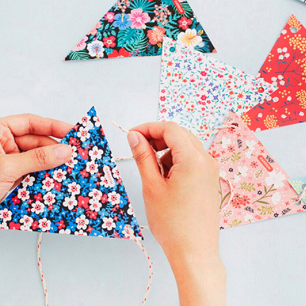 12 flaggor 120cm pappersbunting vimpel flagga banderoll girland för bröllop/födelsedag/babyshow fest dekorativt tillbehör blomflagga