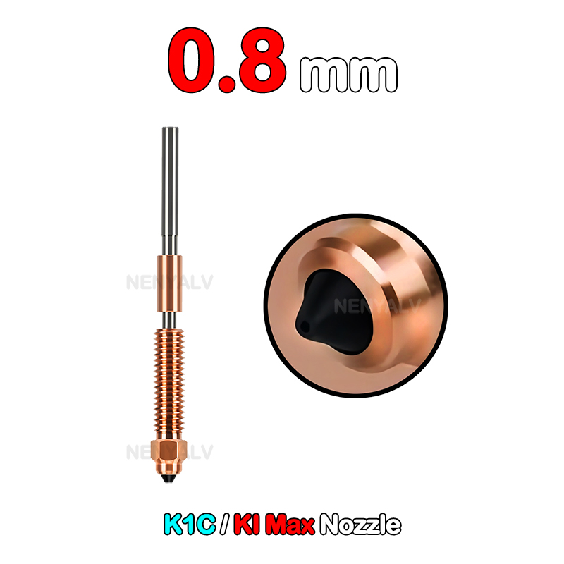 For Creality K1C / k1 Max Hotend Ceramic Heating Block Kit 3D Printer Parts Quick-Swap Nozzle Kit Heat Break Resistance Hotend