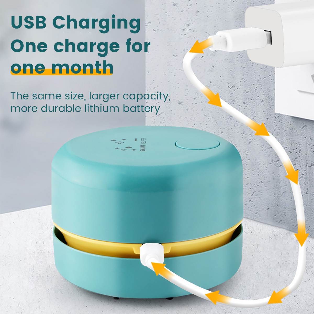 Desk Portable Desktop Cleaner Mini Desk Vacuum Cleaner With Battery For School Classroom School Office keyboard