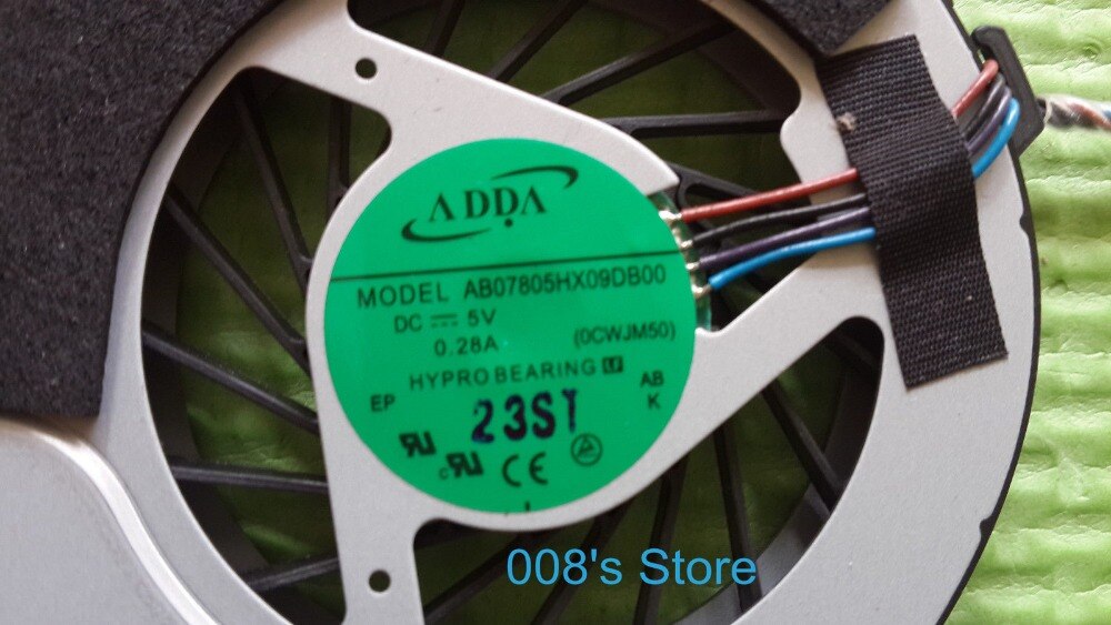 CPU de portátil ventilador para ACER Aspire M3-581 M3-581G M3-581T M3-581TG M3-481G M3-481 MA50 M360 AB07805HX09DB00 0CWJM50