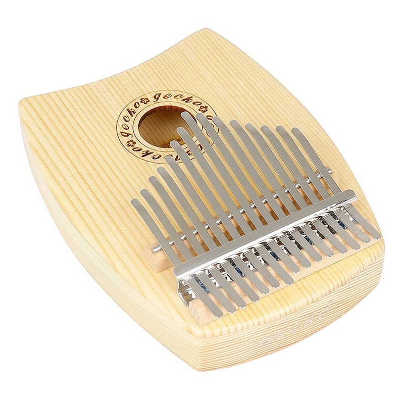 -mbira Kalimba bois d'épicéa 15 touches pouce Piano Instrument de musique avec sac de marteau gants