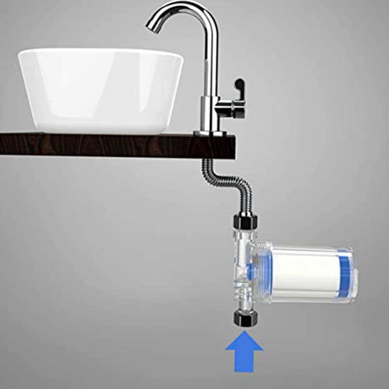 Wasmachine Boiler Douche Douche Water Filter Voor Kraan Waterzuiveraar Filter Eenvoudig Te Gebruiken Blauw & Wit