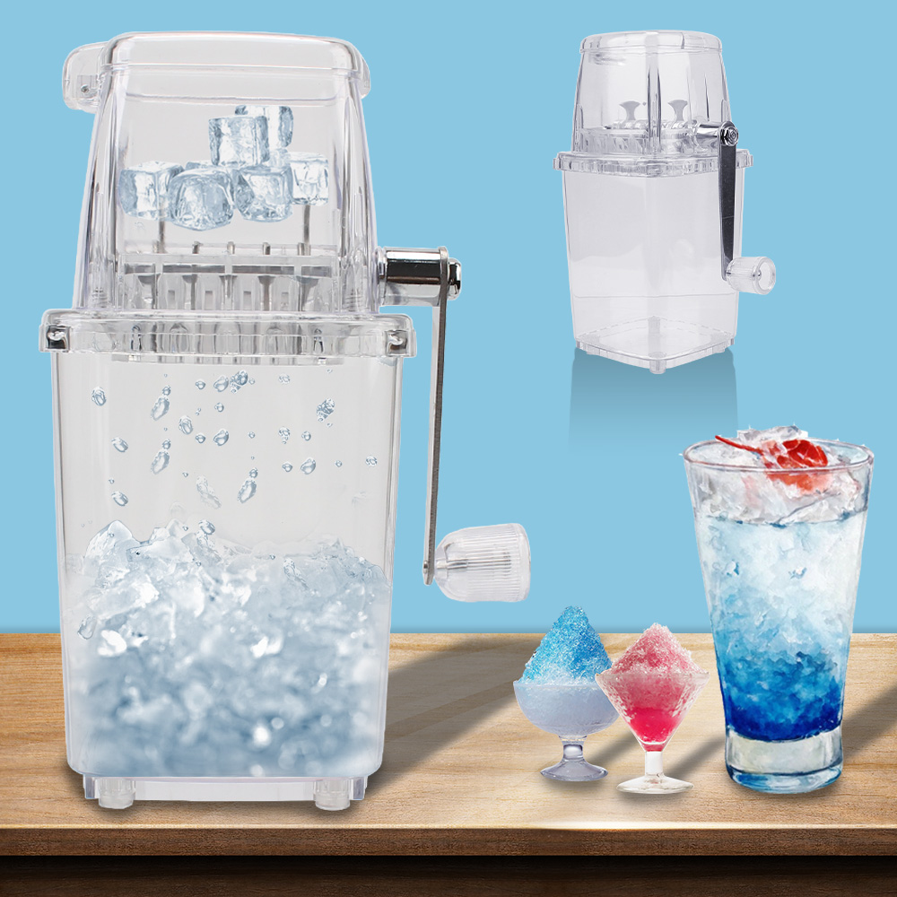 Máquina de hielo raspadora Manual multifunción, trituradora de hielo portátil, herramientas para el hogar, barra de cocina, capacidad de 1,25 l
