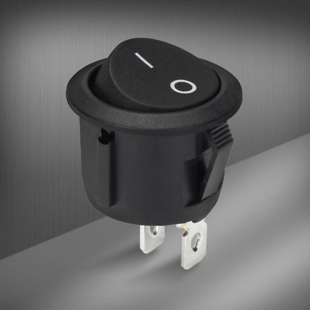 12V 24V Circular Switch 20MM Mini ON/OFF Switch Push Button Switch Toggle Switch Round Rocker Switch Auto Car