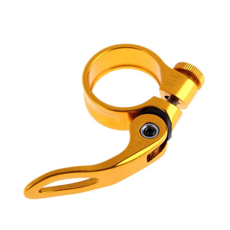 Trendy 34.9mm racefiets mtb zadelpenklem zadelpenklemmen kraag snelspanner: Geel