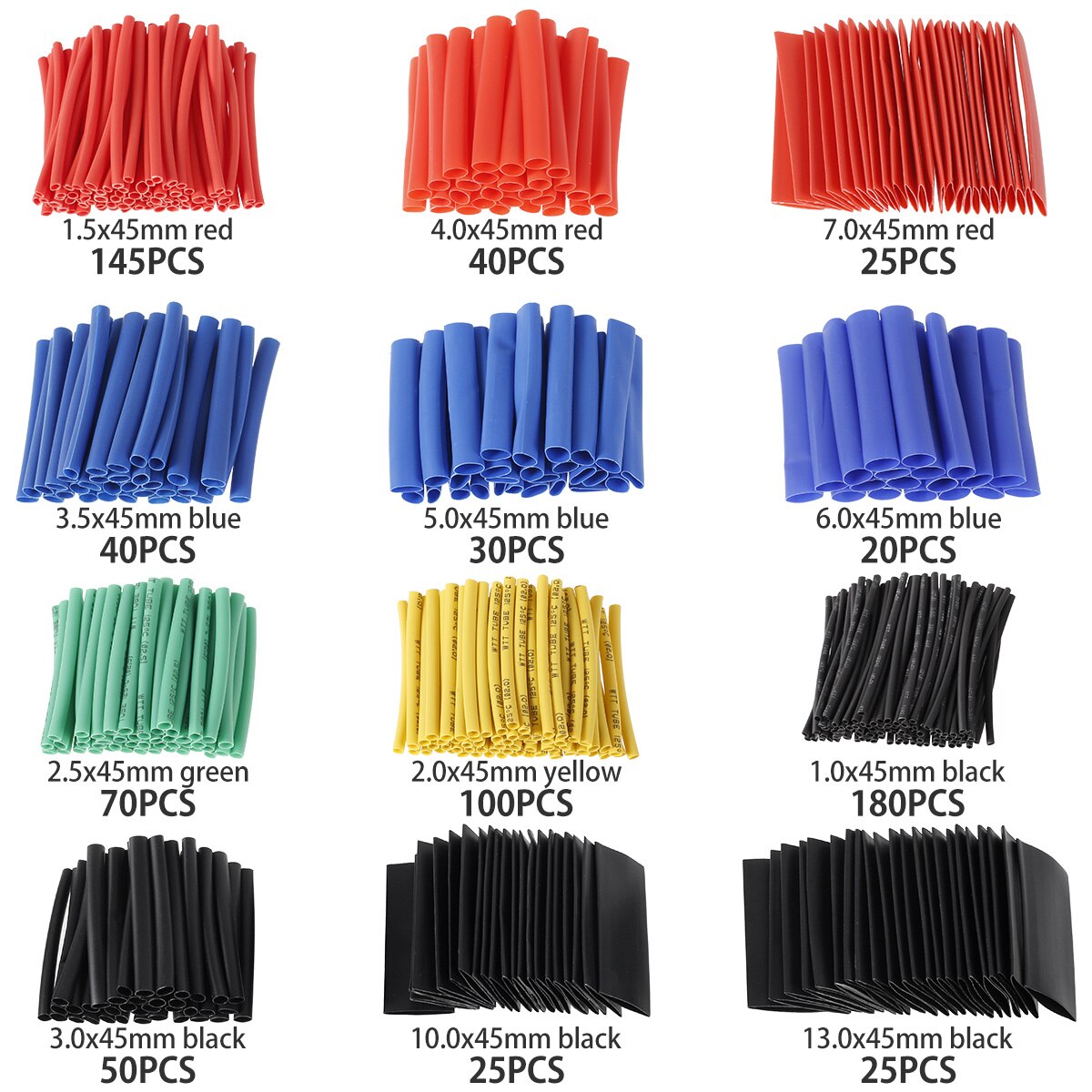 Heat Shrink Sleeving For Electrical Wire Cable Wrap Assortment Electric