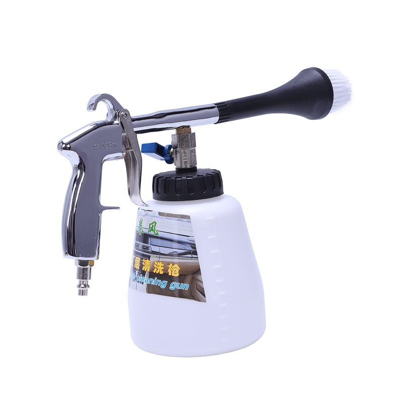 Air pulse device Tornado pneumatic dust gun car interior cleaning gun portable air gun (US interface) with brush head: Default Title