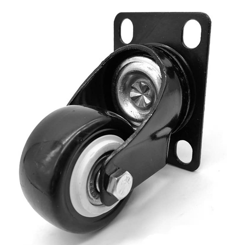 4 PCS Swivel Caster Wheels 2 Inch Small Casters Polyurethane Wheels Holds Total Capacity 300Lbs