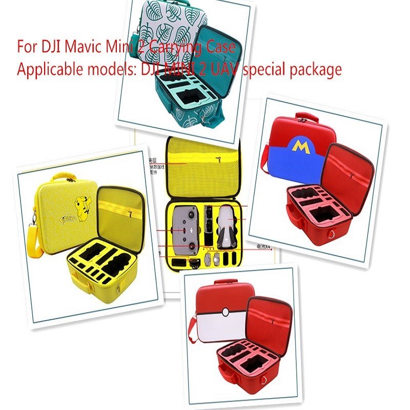 Draagbare Dji Mavic Mini 2 Opbergtas Drone Handtas Outdoor Carry Box Case Voor Dji Mini 2 Drone Accessoires