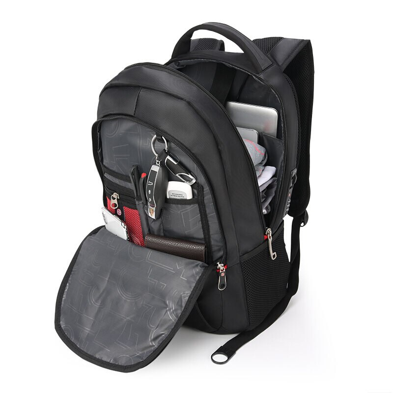 Shock Resistant Backpack Men Anti Theft Code Lock Laptop Business Travel Backpack Large USB Charging School Bags Teenage Mochila
