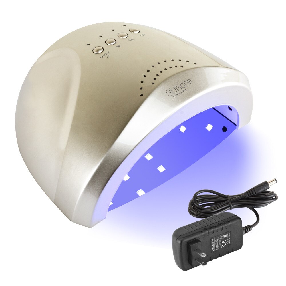 48 W/80 W Nagel Lamp Dual Uv Led Lamp Voor Nagels Manicure Drogen Gels Vernis Nail Droger Machine lampe Uv Gel Ijs Lamp Feecy X7 Plus: SunoneGold US Plug
