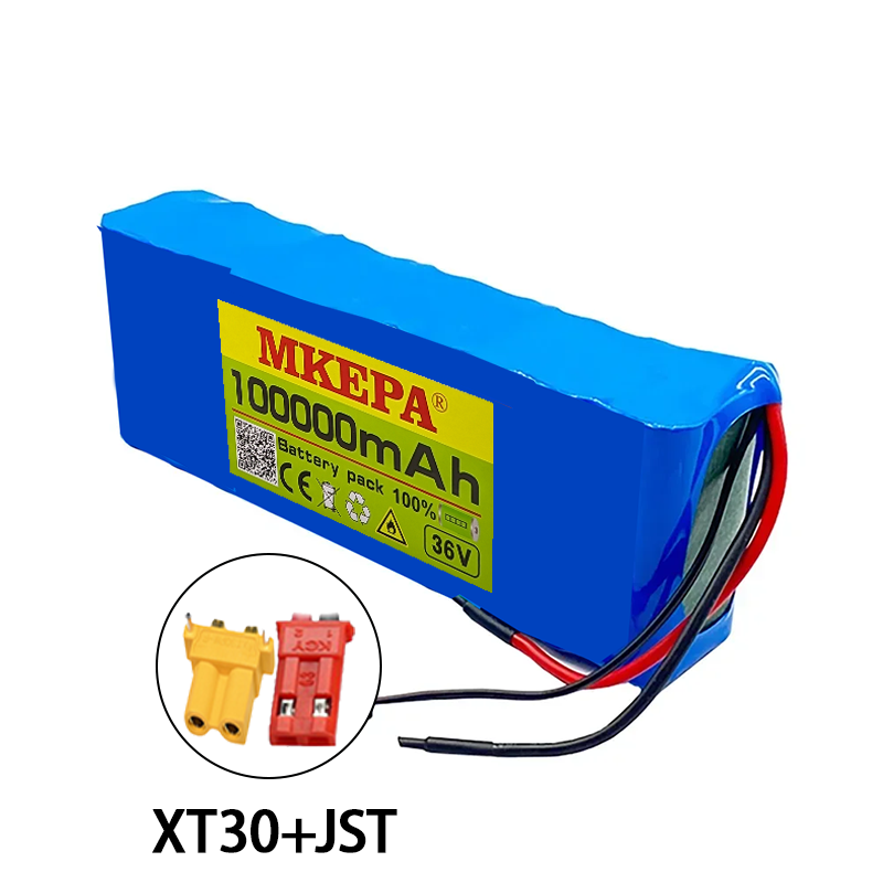 10S2P 36V 100000 Batteria per scooter elettrico mAh 42v Batteria per scooter elettrico al litio Batteria per scooter elettrico 800W Batteria 10s2p 36V: plum