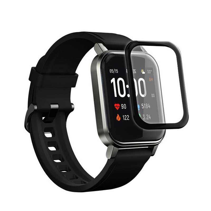 3D Gebogen Rand Soft Clear Beschermende Film Smartwatch Lcd Full Cover Voor Xiaomi Youpin Haylou LS02 Smart Horloge 2 Screen protector