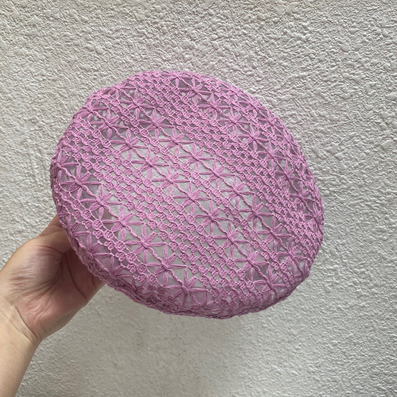 Béret en tricot de couleur unie pour femmes, chapeau pour dames, béret d&#39;artiste français, chapeaux de printemps décontracté et fin en coton pour femmes, bonnet d&#39;été