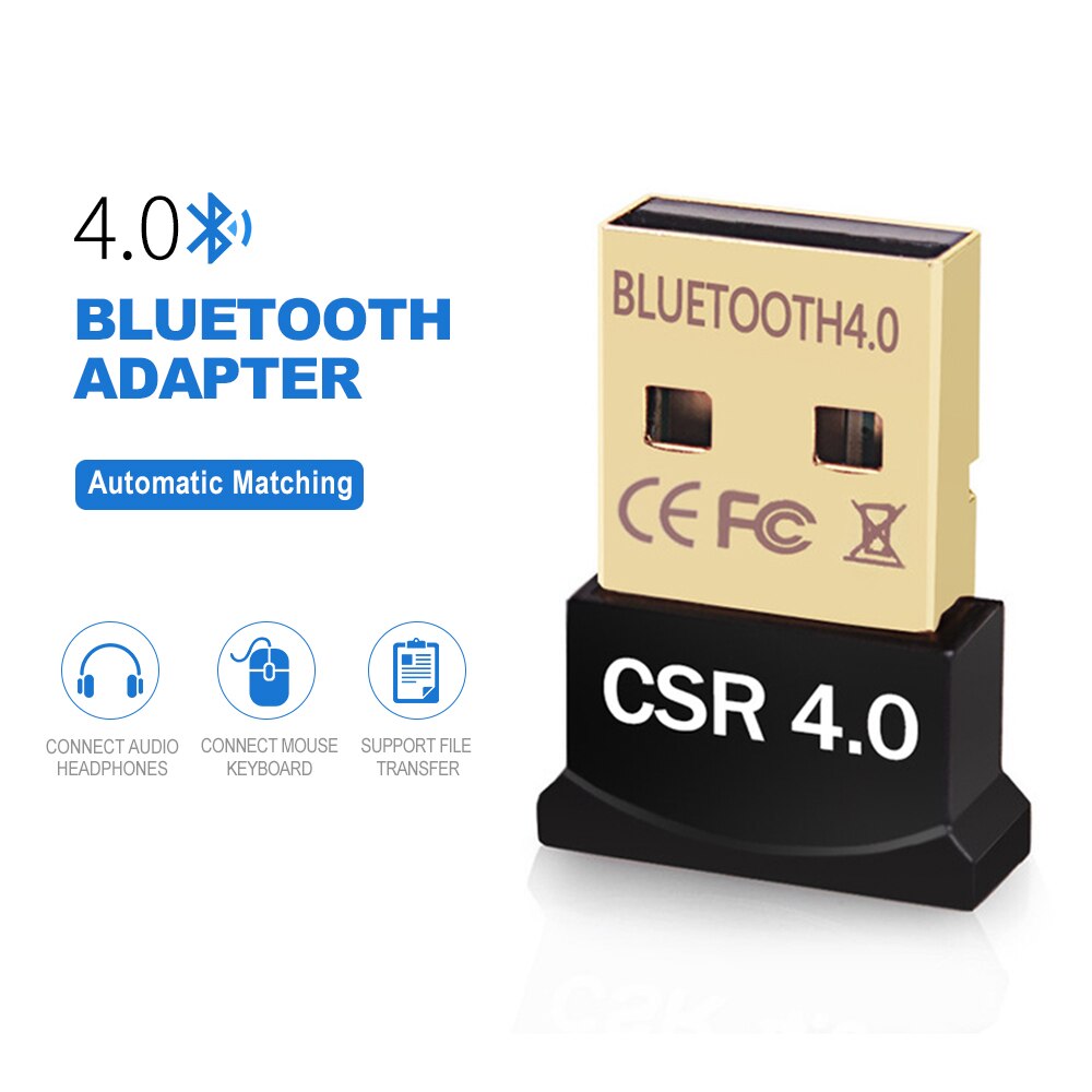 Mini Usb Bluetooth Adapter 4.0 Computer Draadloze Bluetooth Dongle Dual Mode Muziek Sound Receiver Adapter Bluetooth Zender