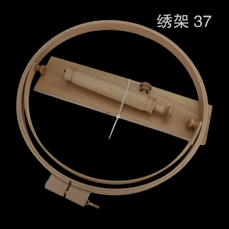 360 Degree Rotation Stand Embroidery Hoop Wood Cross Stitch Rack Adjustable Desktop Frames Cross Stitch Embroidery Frame