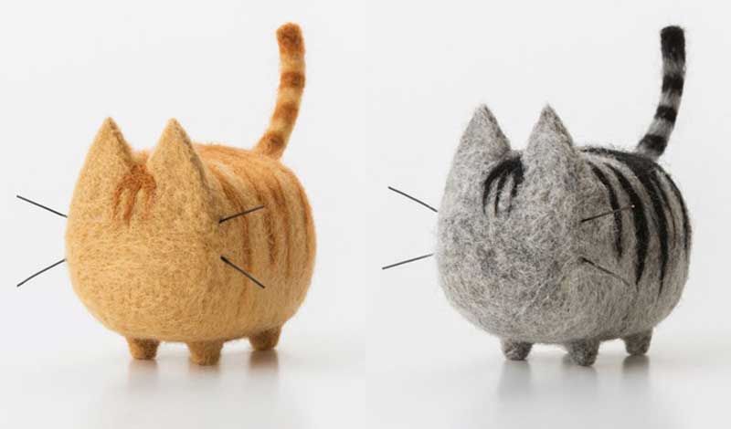 Non-Finished DIY No Faceless Dog Tiger Cat Wool Felt Doll Needle Felting kit Accessories Felt Poked For Kids Children Handmade: A0169