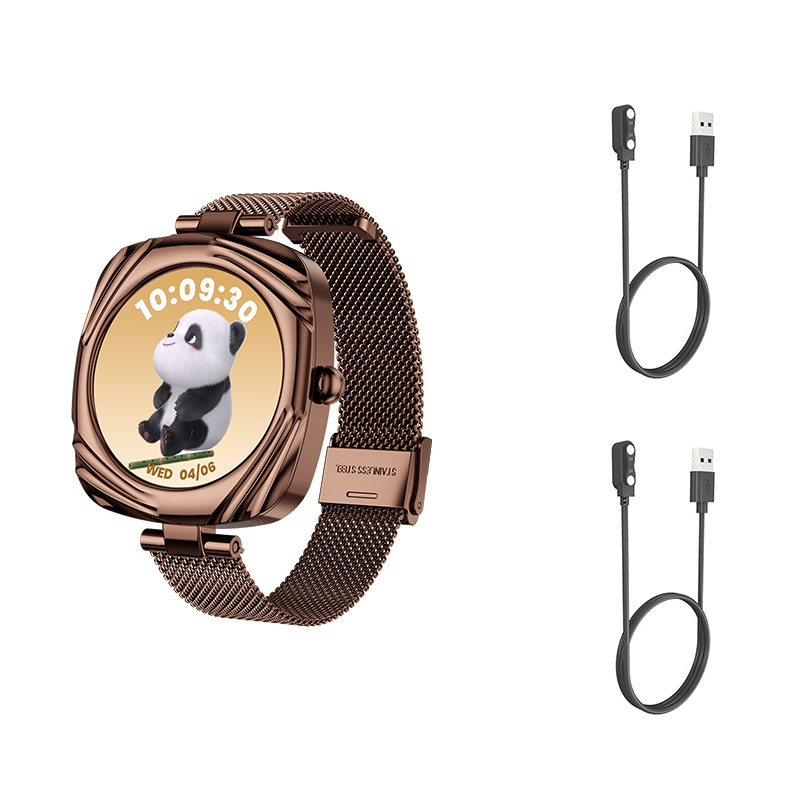 Aiweile AW5 accorto Orologi Donna Smartwatch Chiamata Bluetooth fitness inseguitore Riproduzione musicale AMOLED Coreano Ebraico Vietnamese: bianca