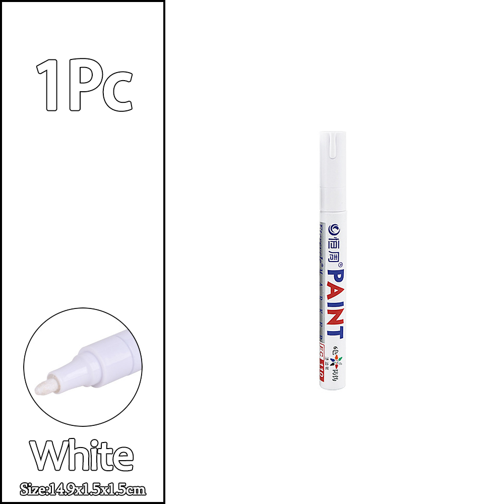 1/3/6/12 sztuk kolorowe znacznik robić farby permanentnej wodoodporne białe markery bieżnik opon gumowa farba robić tkanin metalowe pisaki robić malowania: Ciemnoszary