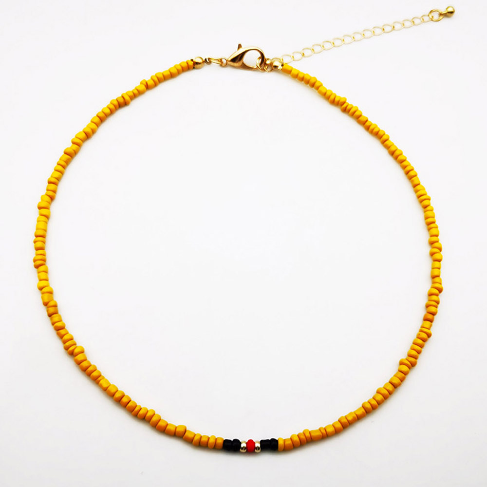 Collar con colgante de cuentas hecho a mano de varias capas, Gargantilla de amor de corazón de estrella de mar étnica, joyería de playa, de Bisutería