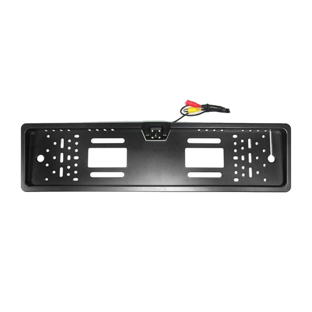Marco para matrícula Led Hd, cámara de visión trasera de marcha atrás, Ccd, sistema de imagen de marcha atrás, instalación Super fácil