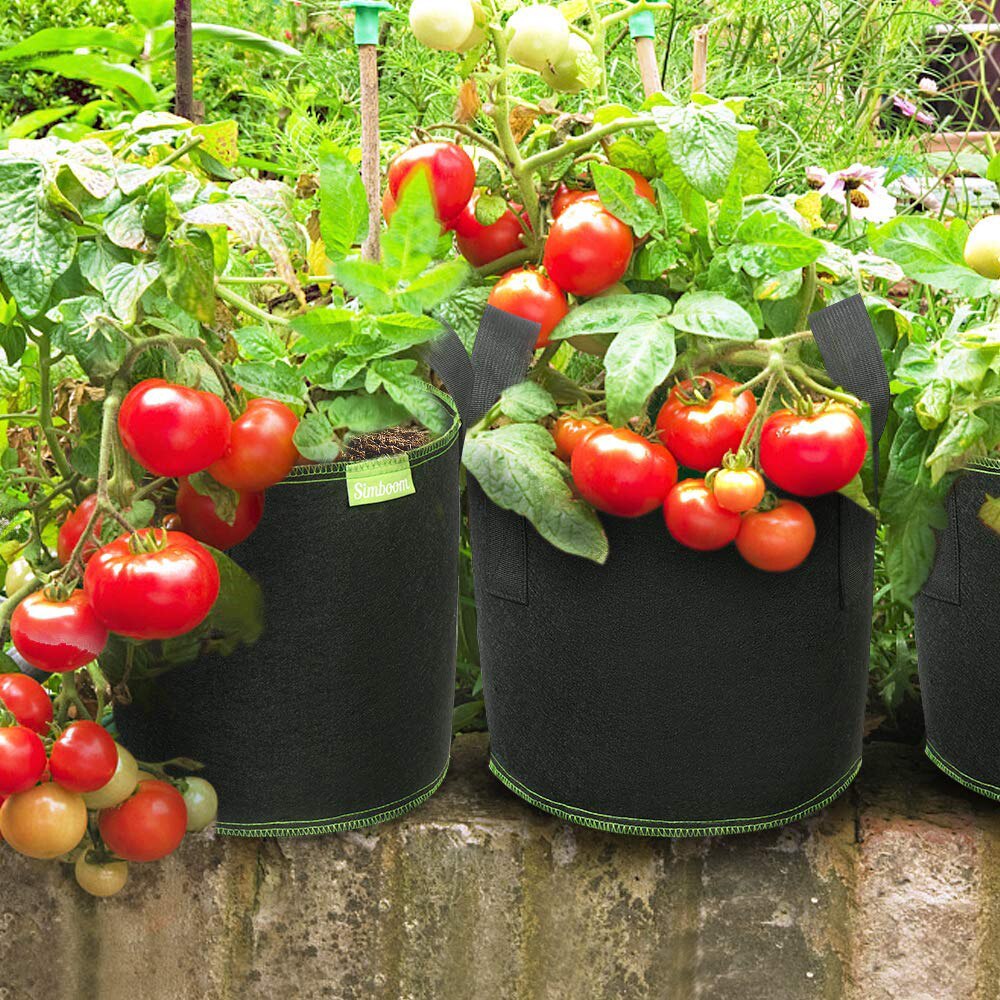 5/10/20 Gallon Grow Bag Non Woven Fabric Garden Plant Grow Bag Vegetable Flower Pot Potato Planting Supplies