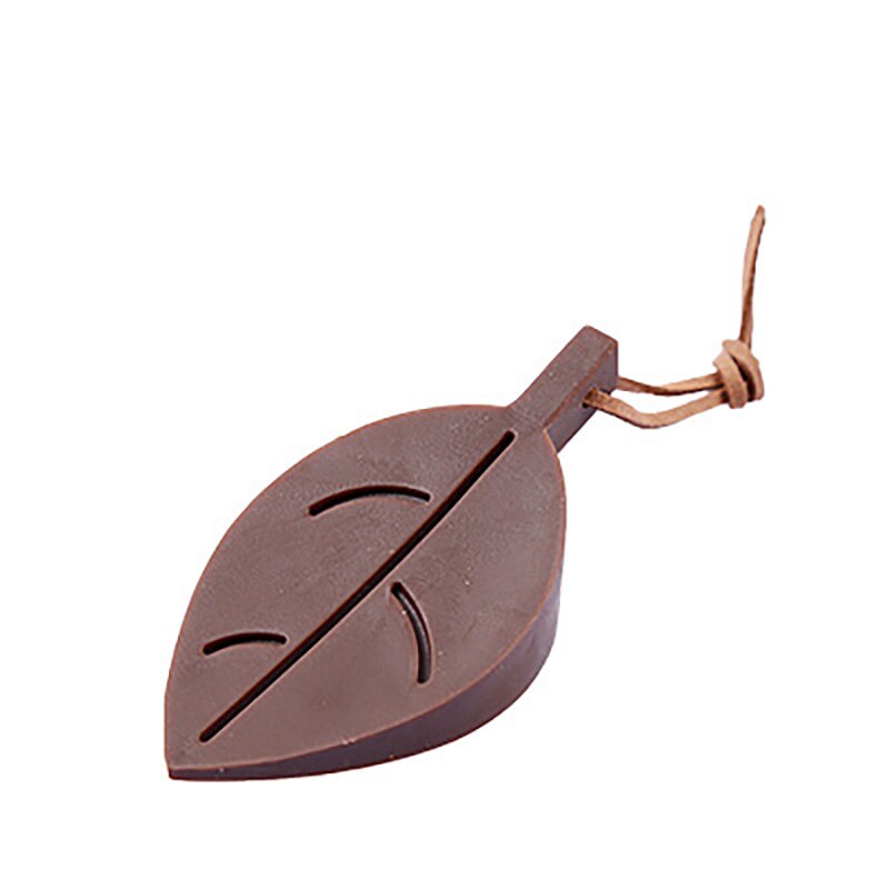 Silicone Door Stop Stopper Cartoon Leaf Shape Kids Safety Door Stopper For Children Home Decor Finger Safety Protection: Brown 1Pc