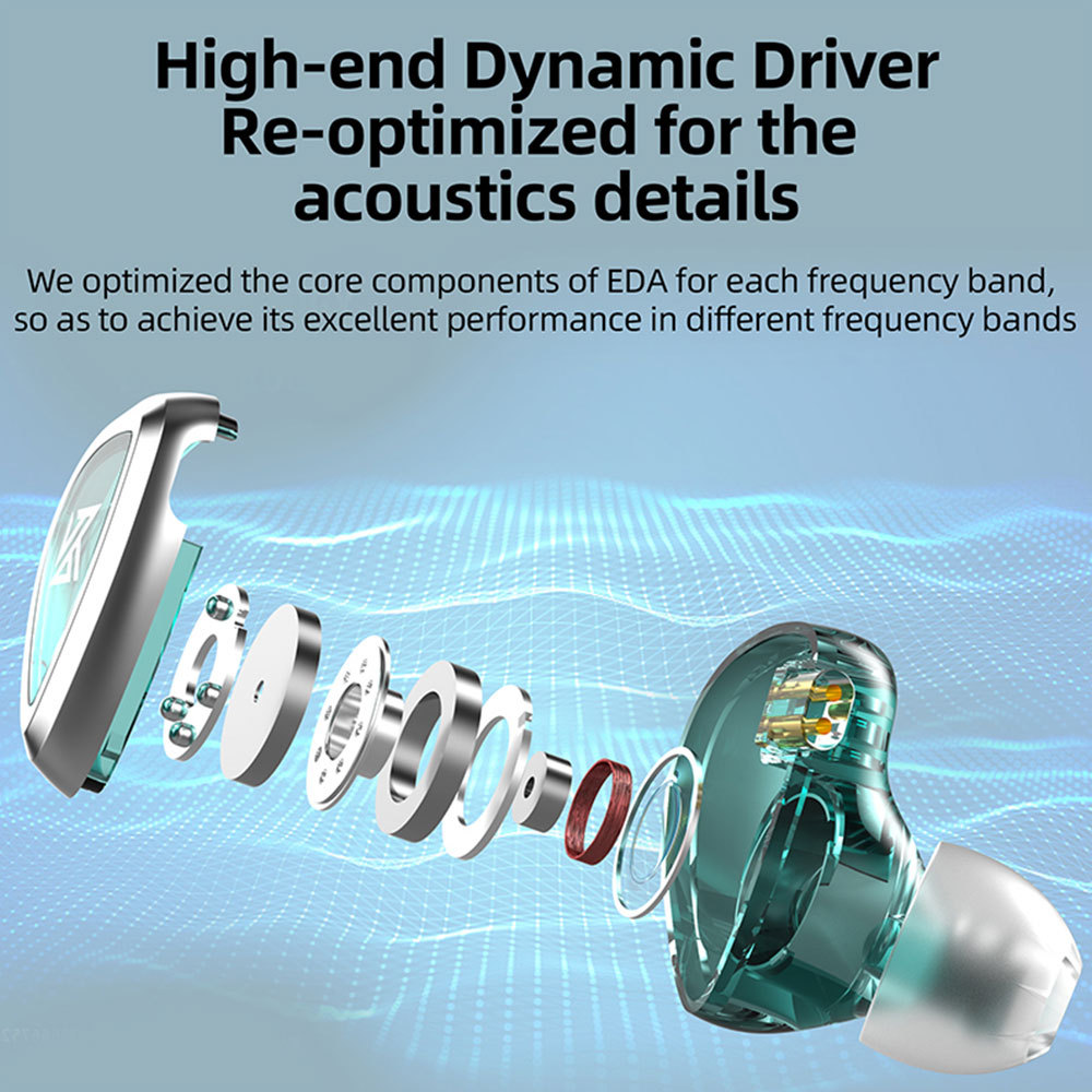 KZ EDA 3 Pair 3 Audio Earphones/ EDA Balanced In Ear Monitor Headphones Sport Noise Cancelling HIFI Headset Detachable Earbuds