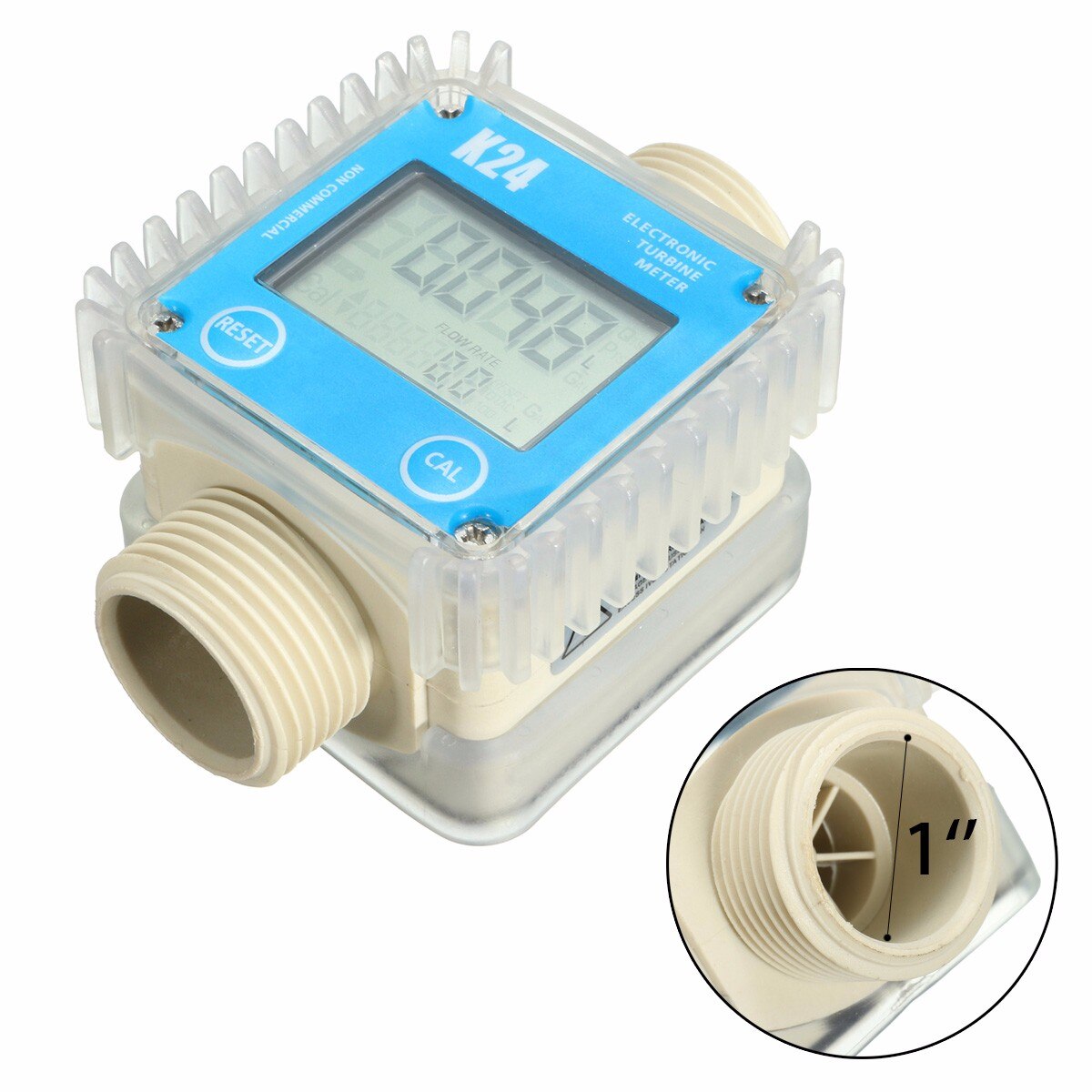 K24 Turbine Digital Diesel Oil Fuel Flow Meter for Measuring Gasoline Flowmeter Gauge For Chemicals Liquid Water