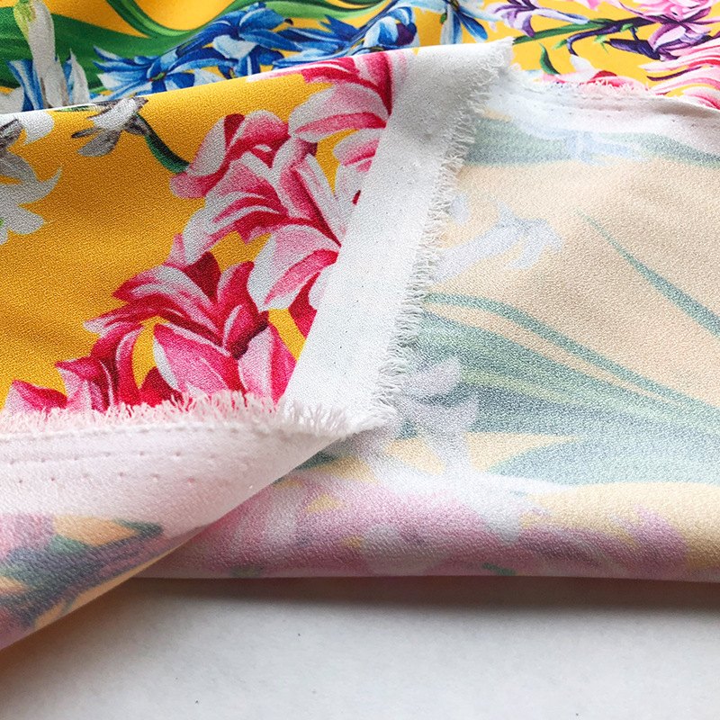 polyester cloth brand with the same pattern fabric skirt shirt pants clothing cloth advanced digital printing
