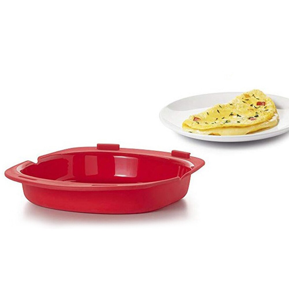 Molde de silicona para tortilla de horno microondas, bandeja para hornear, fabricante de rollos de huevo, vaporizador de cocina, hervidor de huevos, vaporizador, 1 unidad