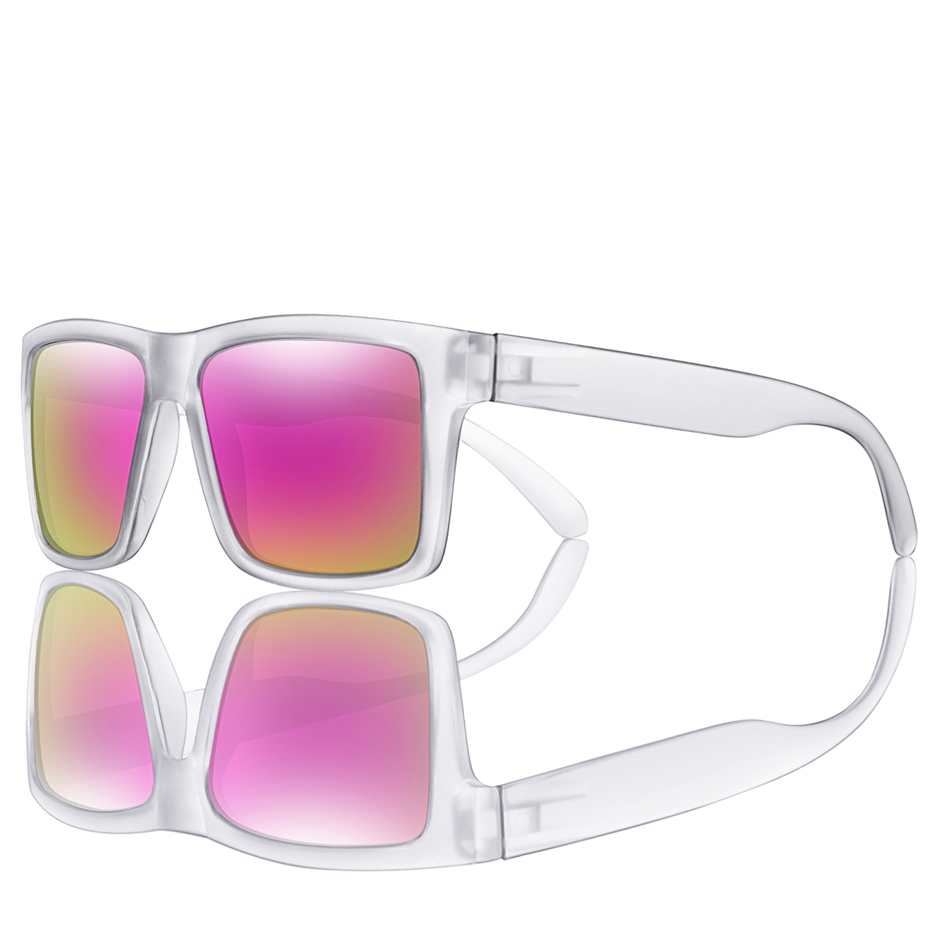 Gafas de sol polarizadas para ciclismo para hombres y mujeres, gafas cuadradas clásicas con protección UV para pesca al aire libre, conducción, lentes coloridas