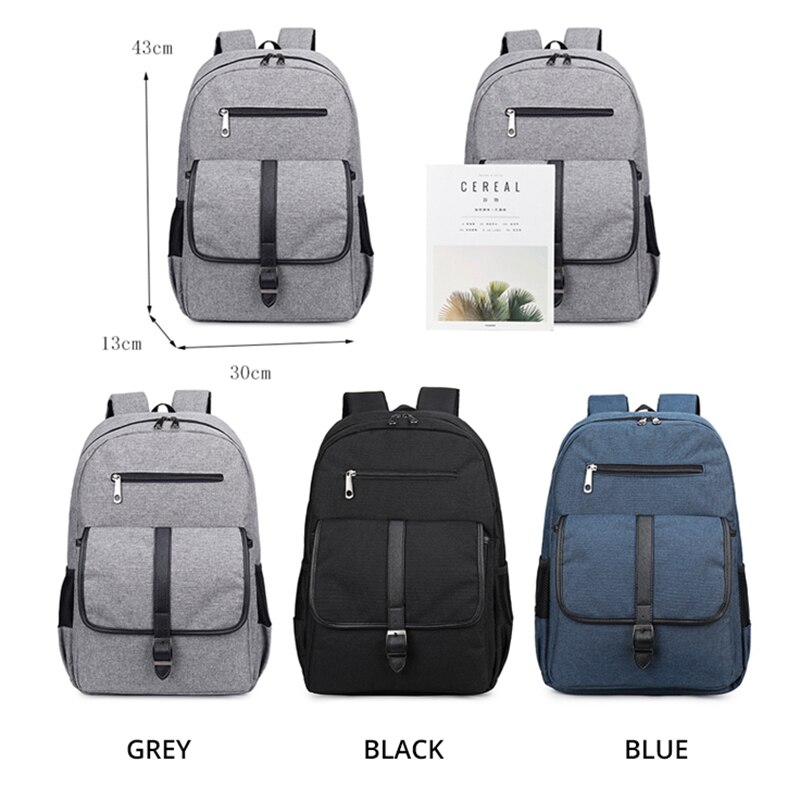 Mochila nueva ZENBEFE para la escuela, mochila impermeable de nailon, mochila de viaje de gran capacidad, mochila escolar negra para adolescente