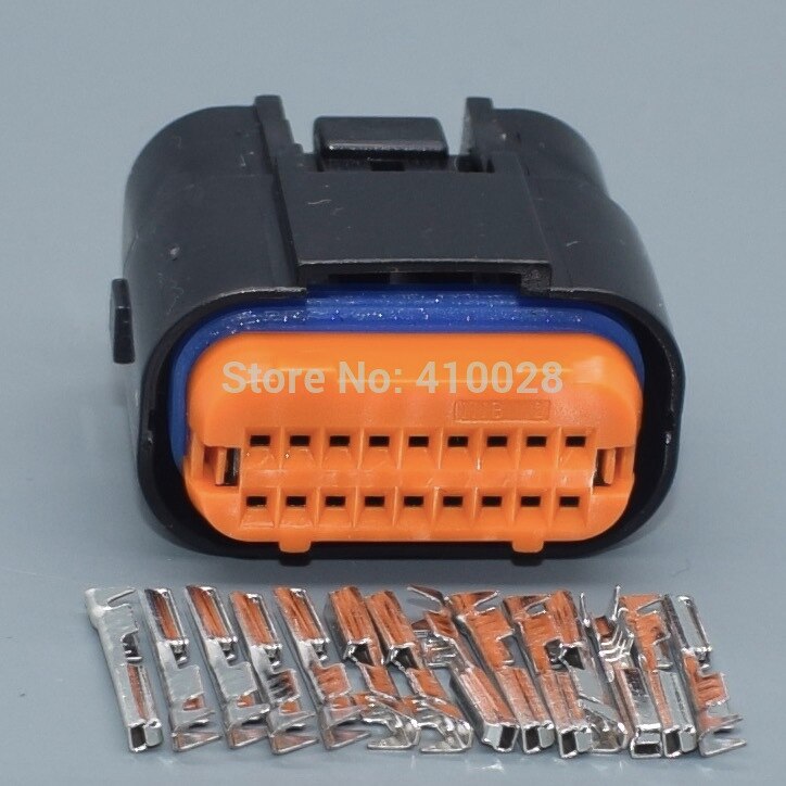 shhworldsea 18 Pin/Way ECU Standard Pinheader Male Female Plug Housing Automotive Connector MX23A18SF1 MX23A18NF1: 5set female