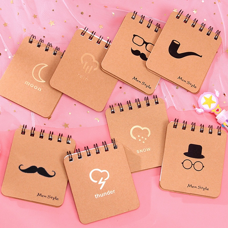 Cuaderno con bobina meteorológica para Barba Negra, Mini libreta portátil, Memo, estudiante, papelería Kawaii, suministros de oficina y escuela, papelería