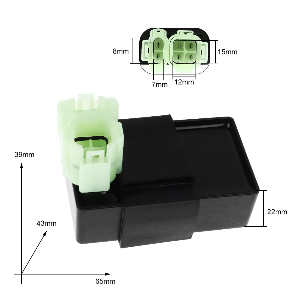 FLYPIG AC Ignition CDI Box 50cc 125cc 150cc 250cc ATV Bike For Go Kart Sunl Taotao 6P Pin ATV Go Kart Motorcycle Moped Scooter