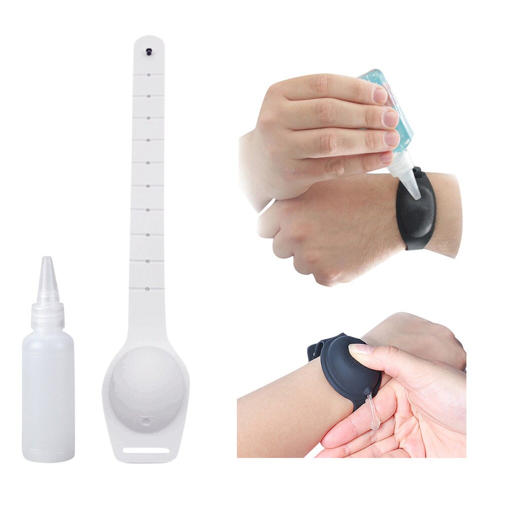 7 Colors Wristband Hand Dispenser Wearable Hand Sanitizer Dispenser Pumps Disinfectant Wristbands Hand Band Wrist Wash Hand Gel