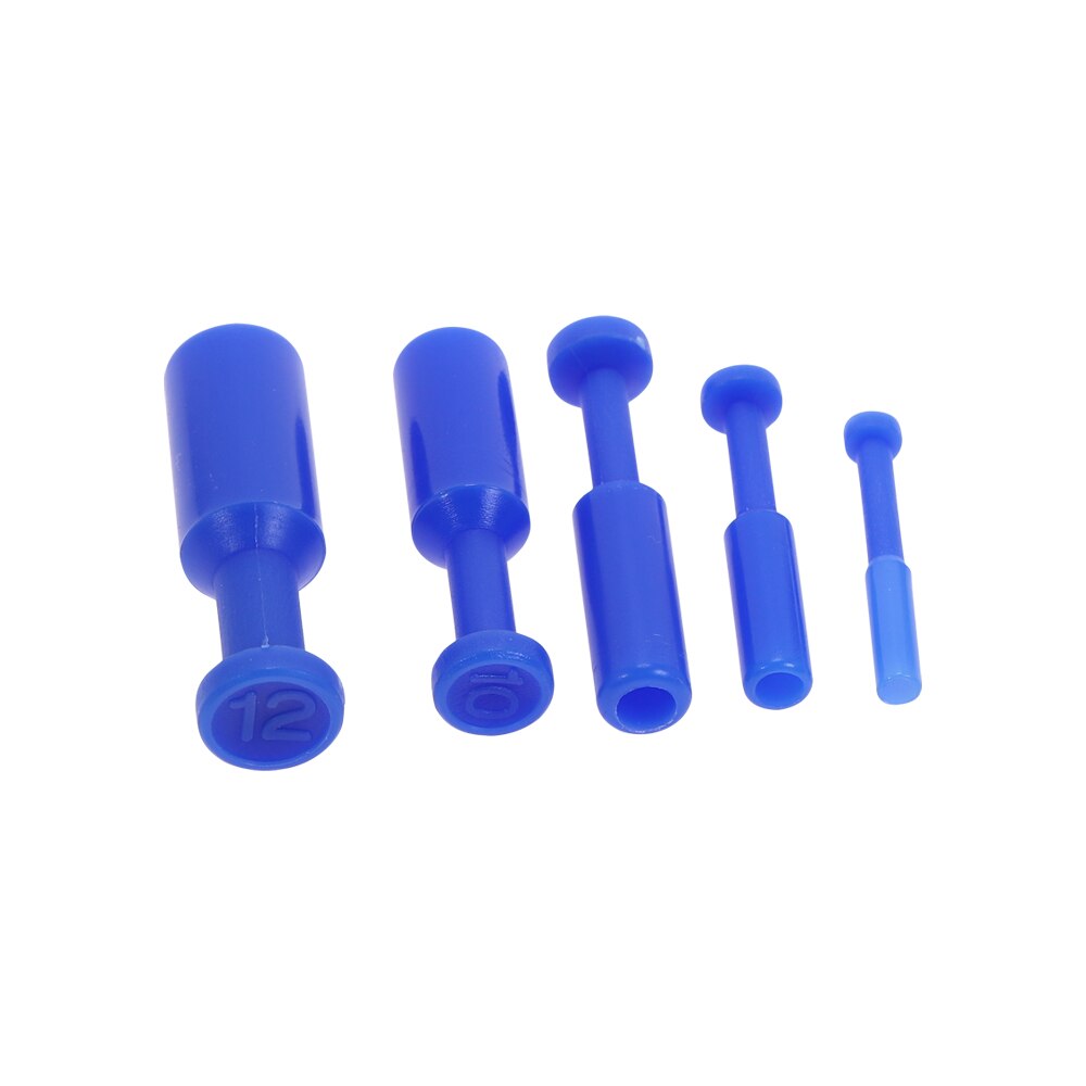10pcs Blue Nylon Pneumatic Blanking Plug Hose Tube Push Fit Connector Air Line 4/6/8/10/12MM