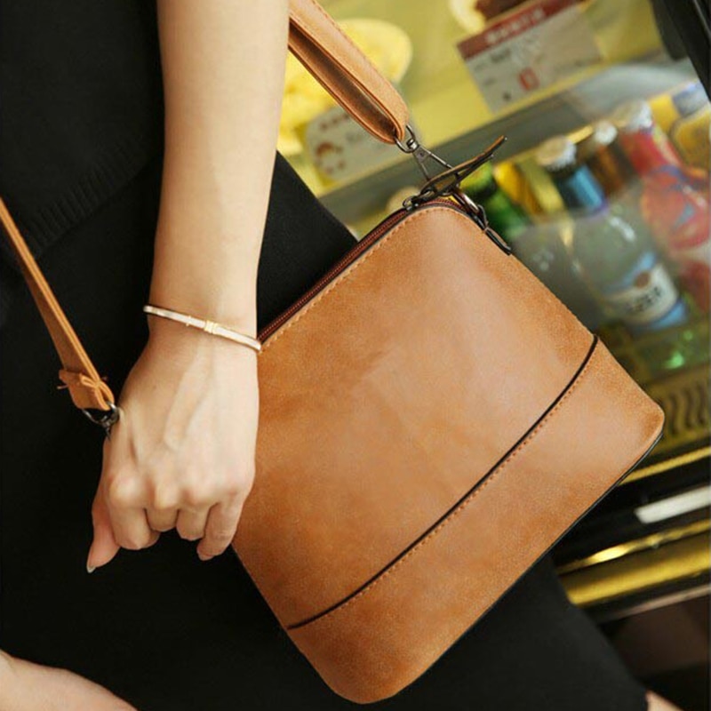 women's messenger bag scrub shell bag Nubuck Leather small crossbody bags over the shoulder women handbag