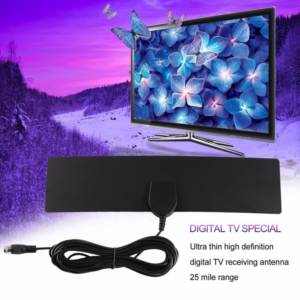 HDTV Cable Antenna 4K Indoor HD Antenna for Digital TV 80miles PUO88: Default Title