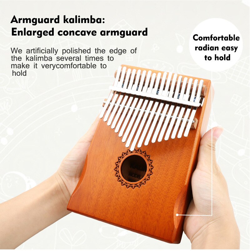 17 Keys Kalimba Thumb Piano African Instrument Mahogany Body Musical Instrument Music Instrument Beginner Kalimba