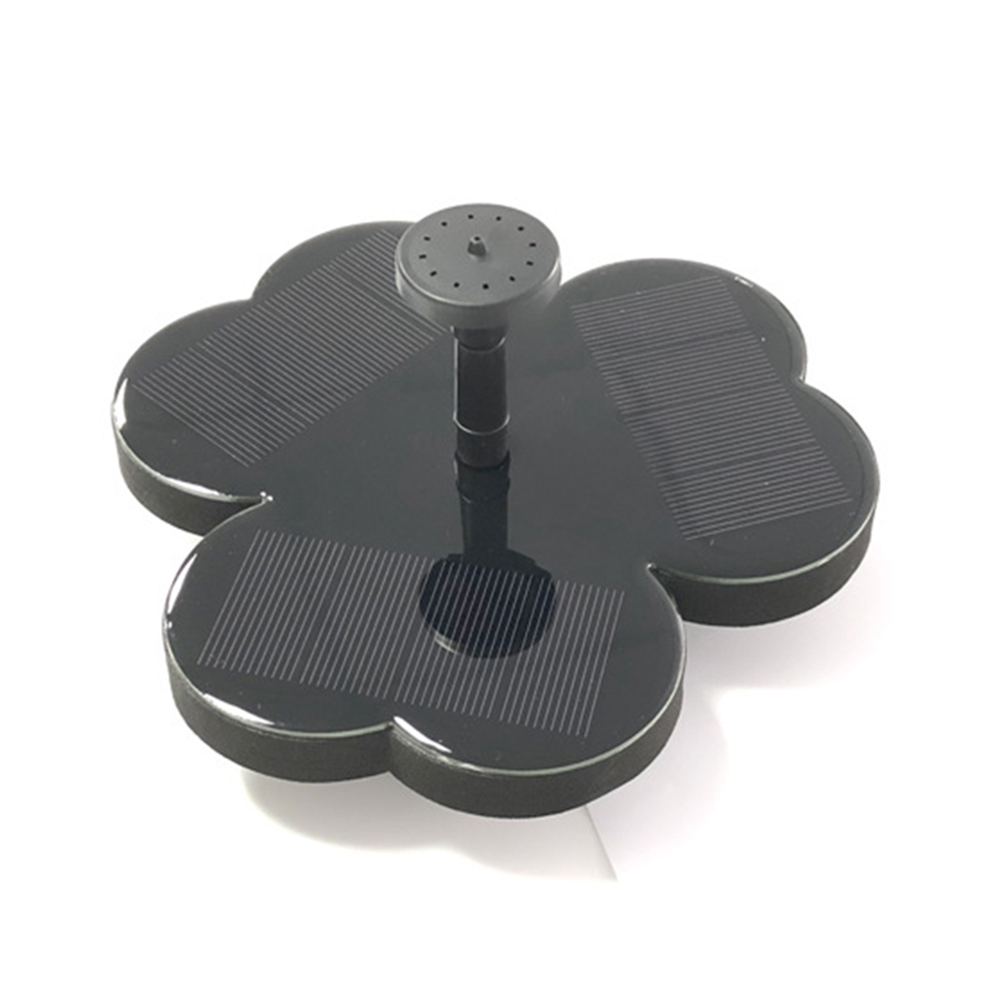 Plastic Clover Shape Solar Fountain Outdoor Pool Pond Water Pump Waterfall Garden Decor Tool