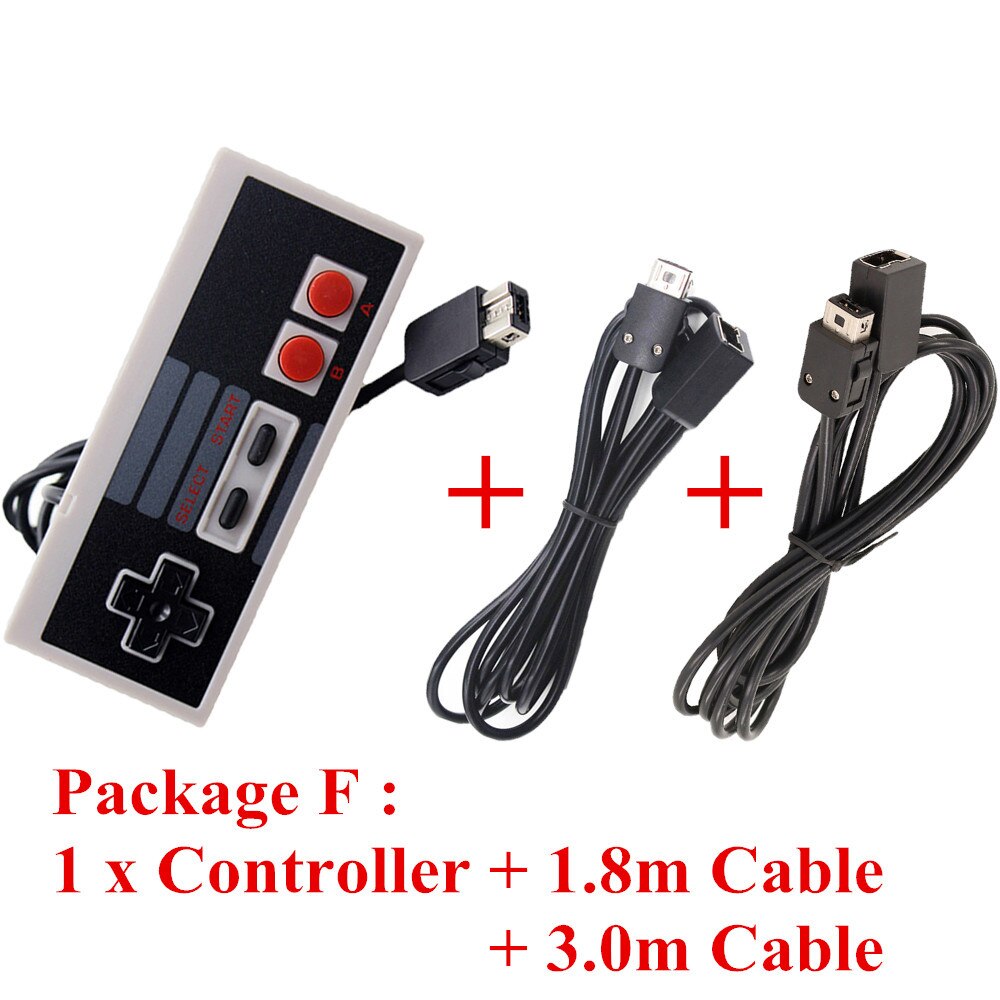 IVYUEEN-minicontrolador de consola para NES Classic, mando con Cable de extensión de 10 pies, 1,8 m/3,0 m: Package F