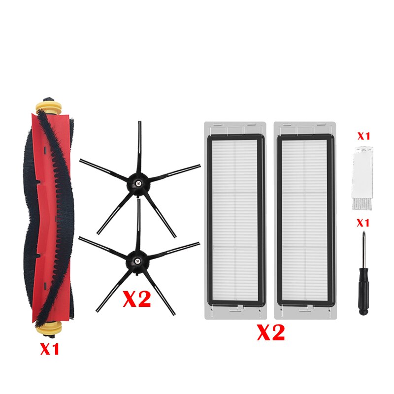Accessoires pour aspirateur Roborock S5 Max S6 MAXV, brosse principale, vadrouille, chiffon, filtre HEPA de remplacement, pièces pour robot xiaomi S6 pure S50: Chocolat