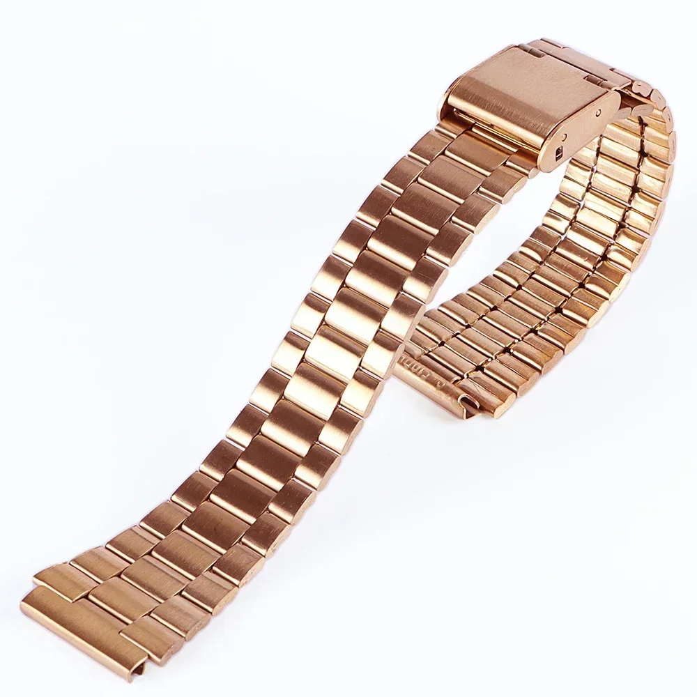 Correa de reloj de acero inoxidable para Casio SGW400 F91W F84 F105/108/A158/168 AE1200/1300, correa de reloj de Metal Vintage, pulsera para hombres y mujeres: GREEN BLUE / 18 mm